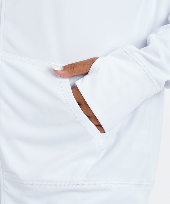BILLABONG ウィメンズ ZIP UP HOODED LOGO L ジップラッシュガード 【2026年春夏モデル】 WHT / L