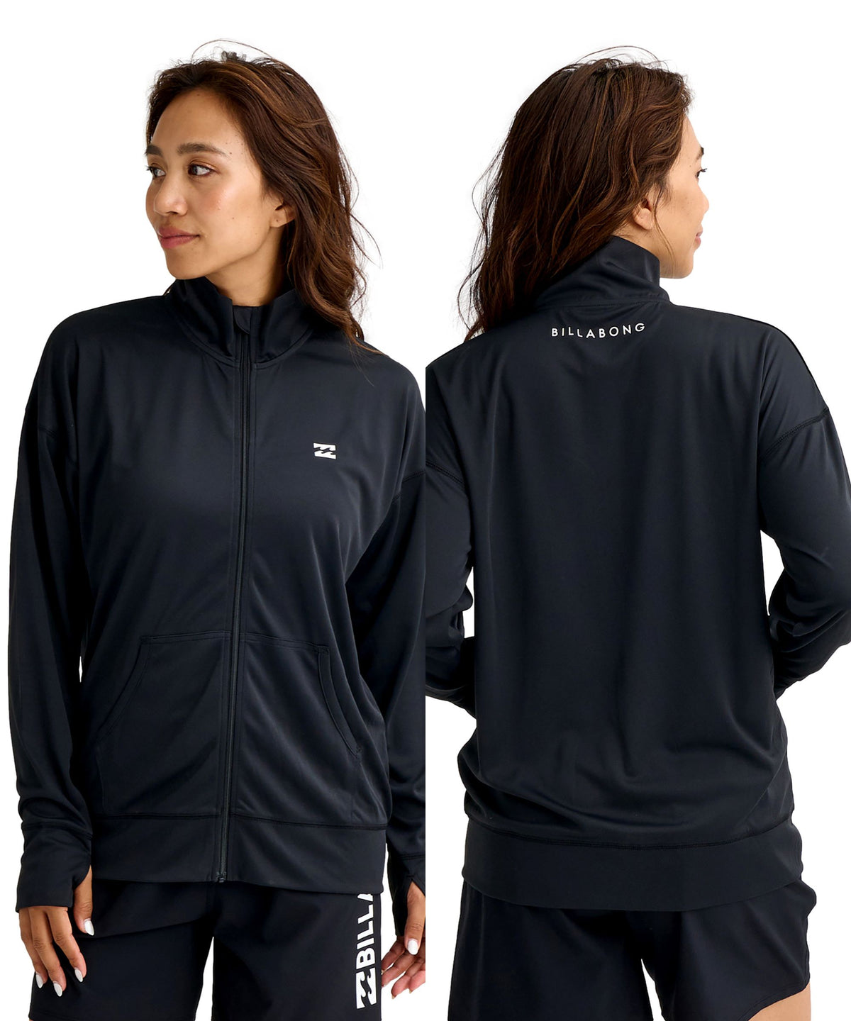 BILLABONG ウィメンズ ZIP UP （UPF50+）STAND LOOSE ジップラッシュ