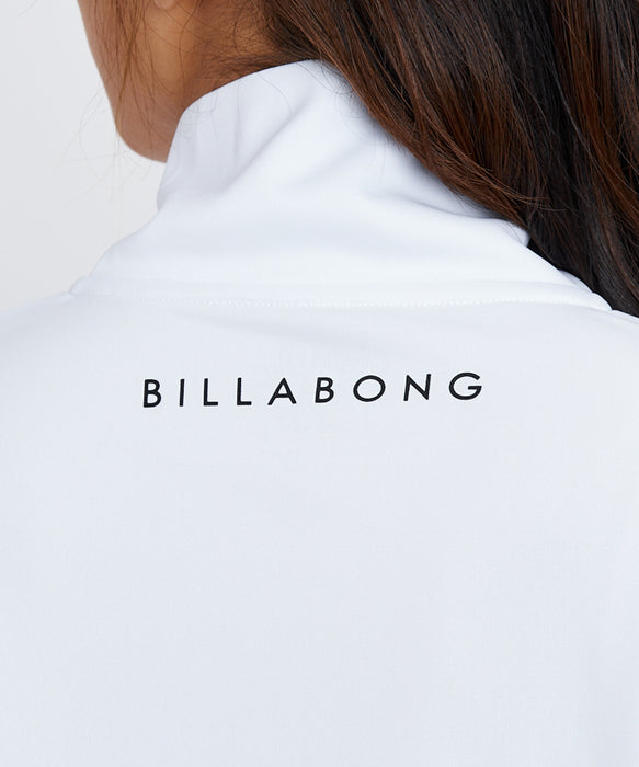 BILLABONG ウィメンズ ZIP UP STAND LOOSE R ジップラッシュガード 【2026年春夏モデル】 WHT / L