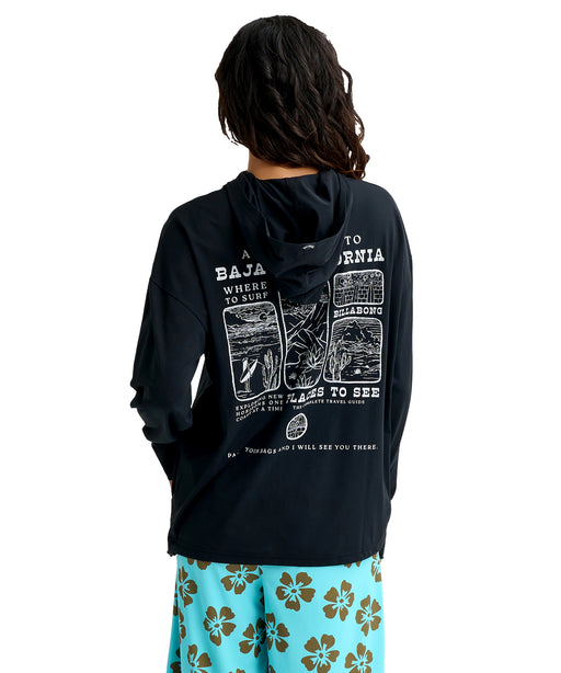 BILLABONG ウィメンズ MORFY GRAPHIC PRINT  ジップラッシュガード 【2026年春夏モデル】 BLK / L