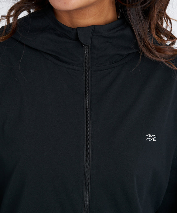 BILLABONG ウィメンズ MORFY GRAPHIC PRINT  ジップラッシュガード 【2026年春夏モデル】 BLK / L