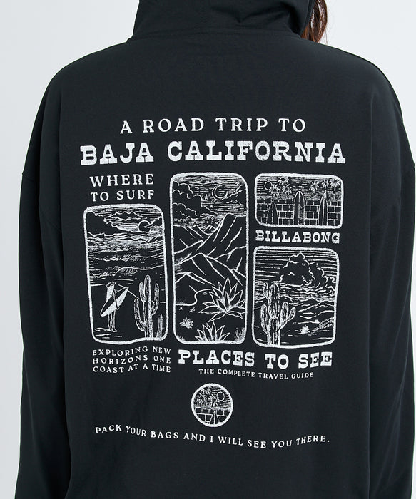 BILLABONG ウィメンズ MORFY GRAPHIC PRINT  ジップラッシュガード 【2026年春夏モデル】 BLK / L