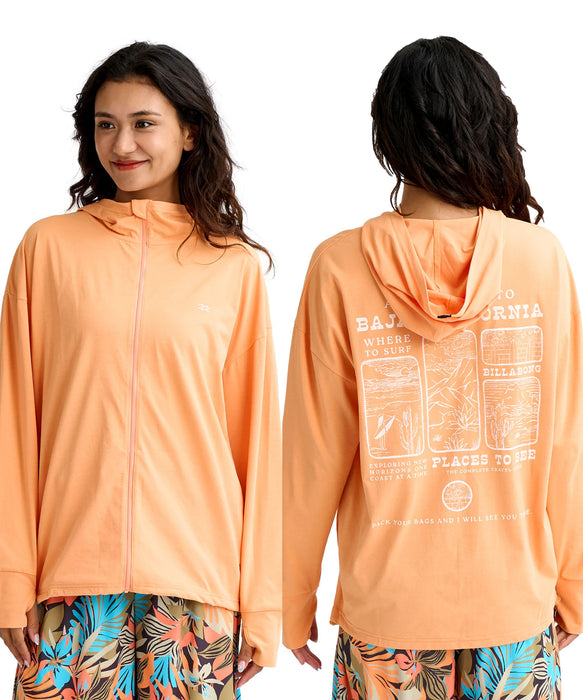 BILLABONG ウィメンズ MORFY GRAPHIC PRINT ジップラッシュガード