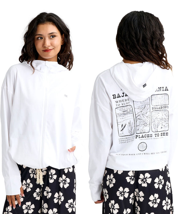 BILLABONG ウィメンズ MORFY GRAPHIC PRINT ジップラッシュガード