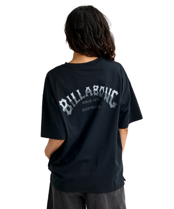 BILLABONG ウィメンズ MORFY ARCH LOGO SS T ラッシュガード 【2026年春夏モデル】 BLK / M