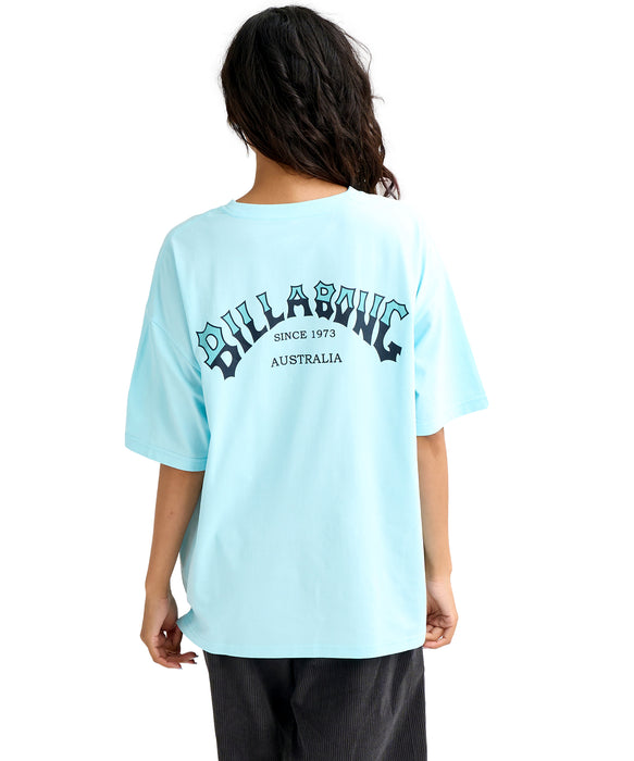 BILLABONG ウィメンズ MORFY ARCH LOGO SS T ラッシュガード 【2026年春夏モデル】 PBE / M