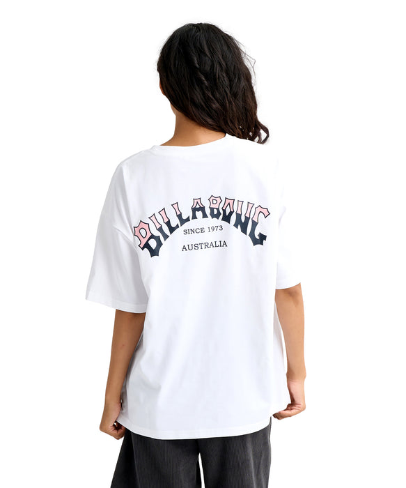 BILLABONG ウィメンズ MORFY ARCH LOGO SS T ラッシュガード 【2026年春夏モデル】 WHT / M