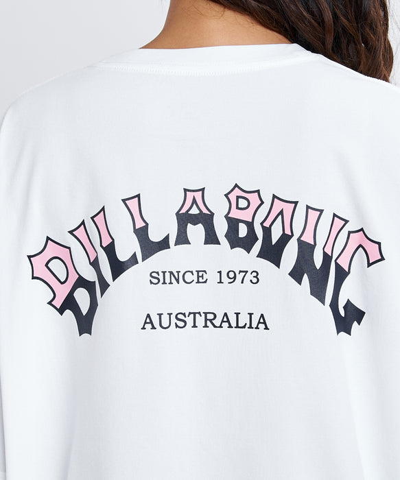 BILLABONG ウィメンズ MORFY ARCH LOGO SS T ラッシュガード 【2026年春夏モデル】 WHT / M