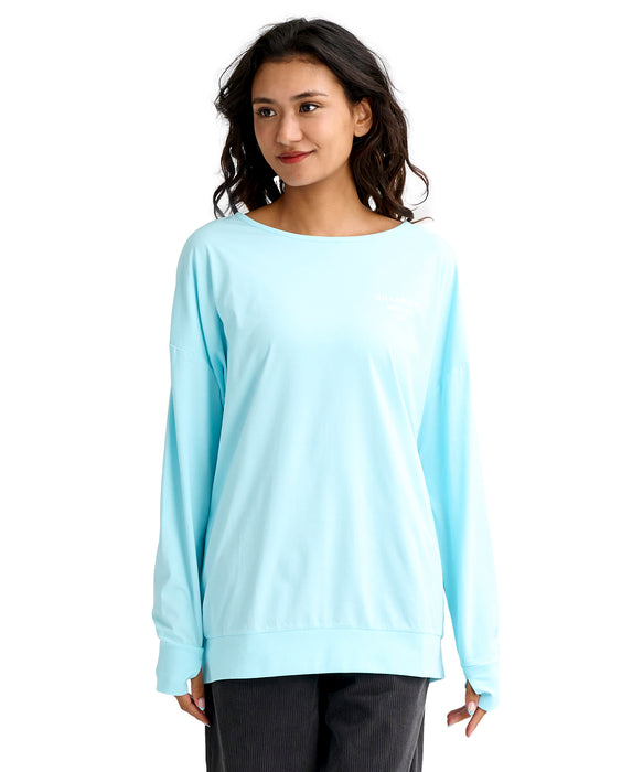 BILLABONG ウィメンズ MORFY LOGO BOAT NECK 長袖ラッシュガード 【2026年春夏モデル】 PBE / L