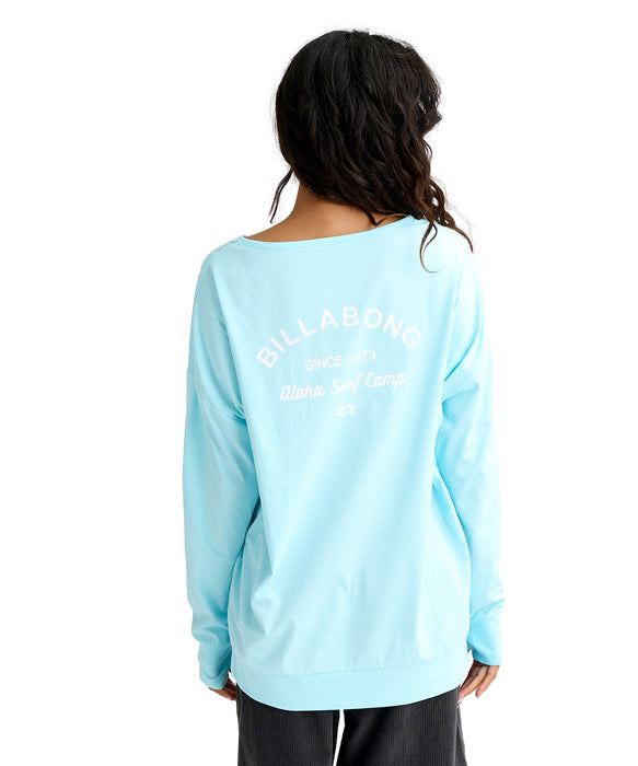 BILLABONG ウィメンズ MORFY LOGO BOAT NECK 長袖ラッシュガード 【2026年春夏モデル】 PBE / L