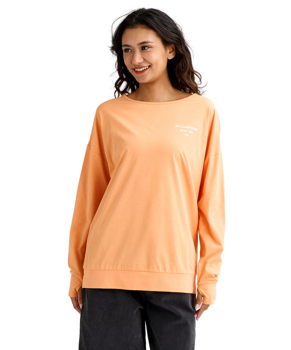 BILLABONG ウィメンズ MORFY LOGO BOAT NECK 長袖ラッシュガード 【2026年春夏モデル】 TBG / L