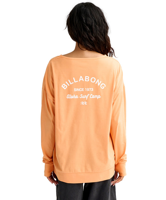 BILLABONG ウィメンズ MORFY LOGO BOAT NECK 長袖ラッシュガード 【2026年春夏モデル】 TBG / L