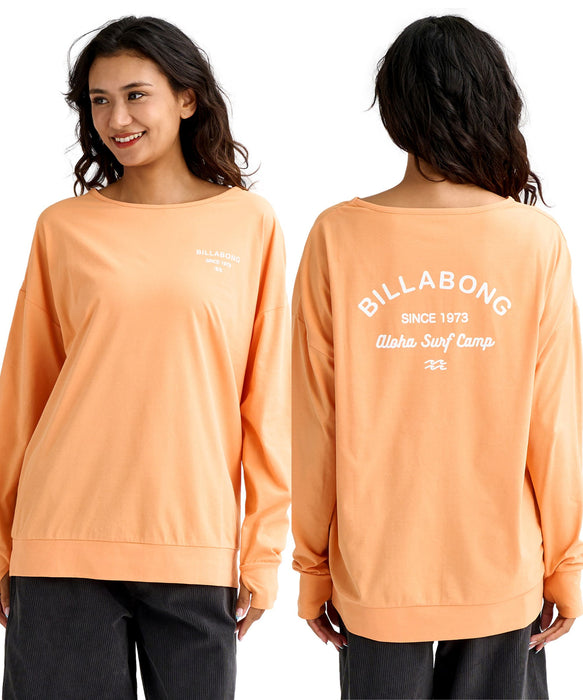 BILLABONG ウィメンズ MORFY LOGO BOAT NECK ラッシュガード ロンT 【2026年春夏モデル】