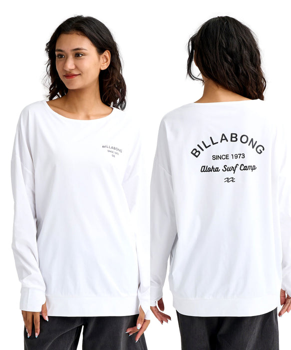 BILLABONG ウィメンズ MORFY LOGO BOAT NECK ラッシュガード ロンT 【2026年春夏モデル】