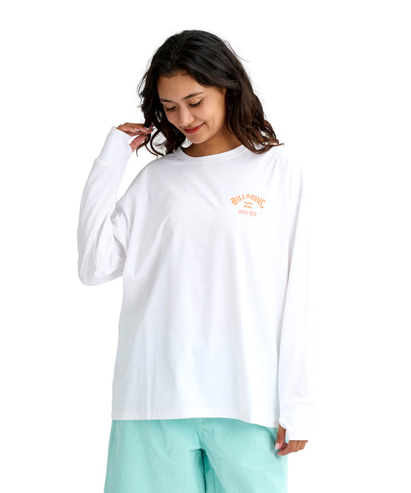 BILLABONG ウィメンズ MORFY SQUARE LOGO ラッシュガード ロンT 【2026