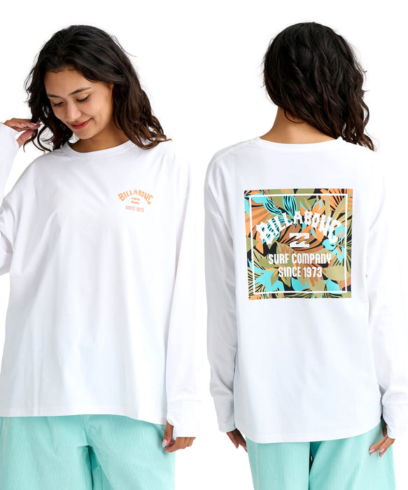 BILLABONG ウィメンズ MORFY SQUARE LOGO ラッシュガード ロンT 【2026