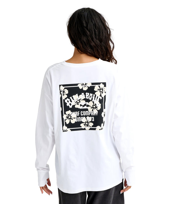 BILLABONG ウィメンズ MORFY SQUARE LOGO LS 長袖ラッシュガード 【2026年春夏モデル】 BPB / L