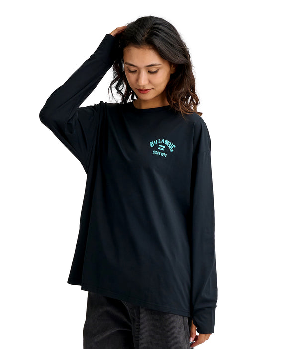 BILLABONG ウィメンズ MORFY SQUARE LOGO LS 長袖ラッシュガード 【2026年春夏モデル】 OCS / L
