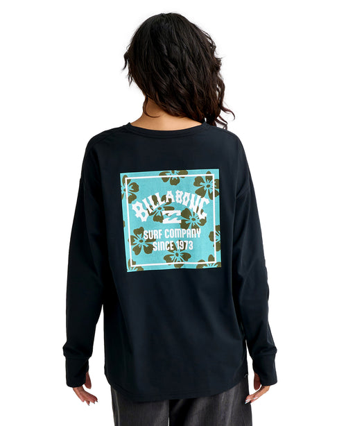 BILLABONG ウィメンズ MORFY SQUARE LOGO LS 長袖ラッシュガード 【2026年春夏モデル】 OCS / L