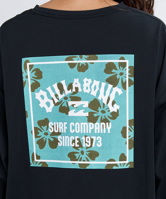 BILLABONG ウィメンズ MORFY SQUARE LOGO LS 長袖ラッシュガード 【2026年春夏モデル】 OCS / L
