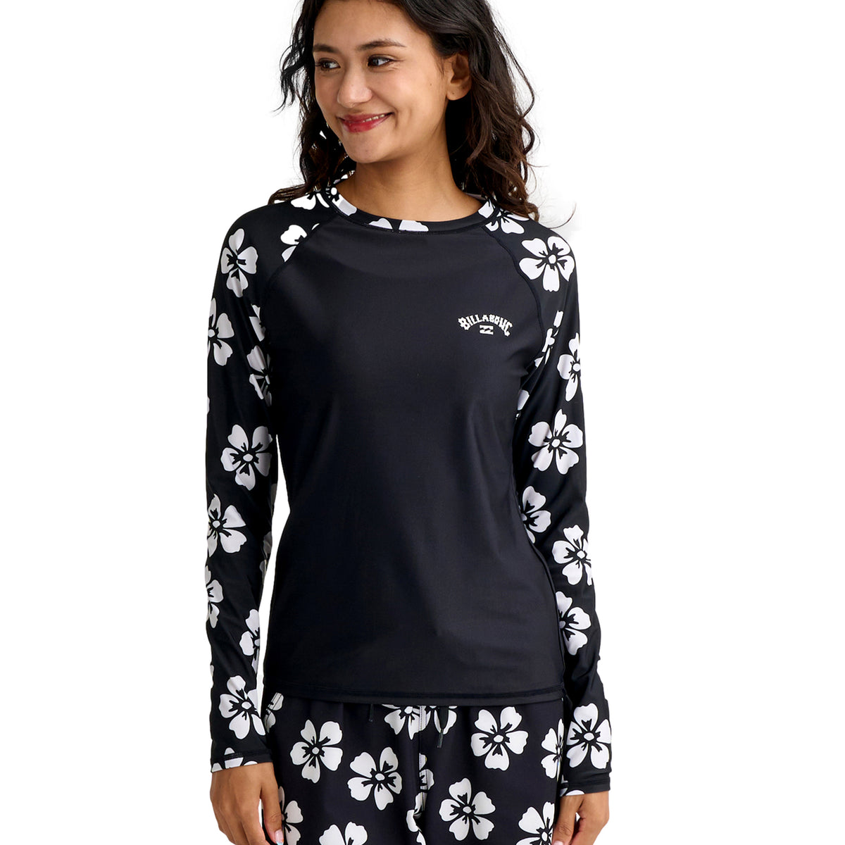 BILLABONG ウィメンズ LAST SUMMER RAGLAN L 長袖ラッシュガード