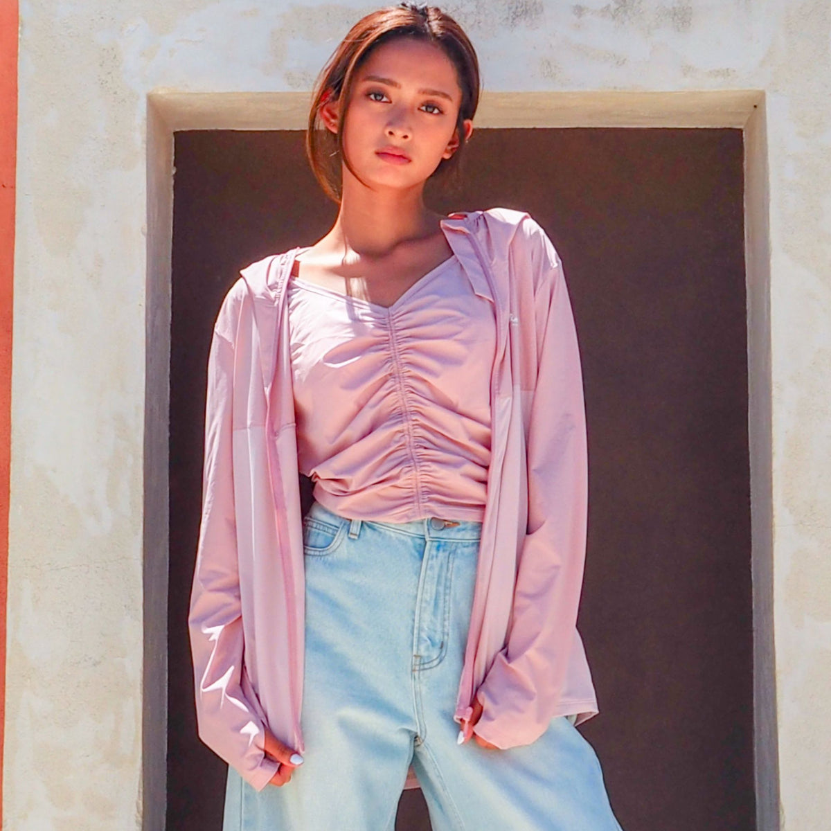 BILLABONG ウィメンズ UTILITY A LINE ジップアップ ラッシュガード