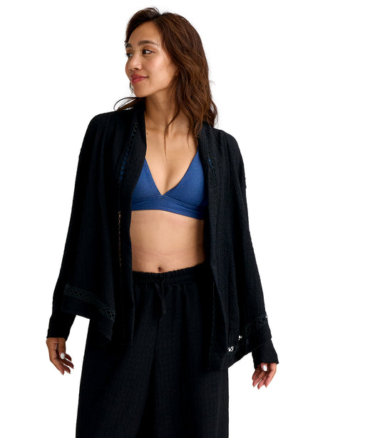 BILLABONG ウィメンズ UTILITY SHIRRING CRE 長袖ラッシュガード 【2026年春夏モデル】 BLK / M
