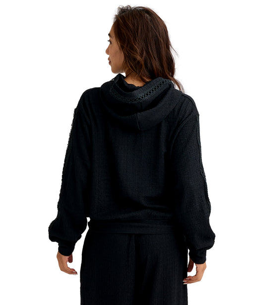 BILLABONG ウィメンズ UTILITY SHIRRING CRE ジップラッシュガード 【2026年春夏モデル】 BLK / M
