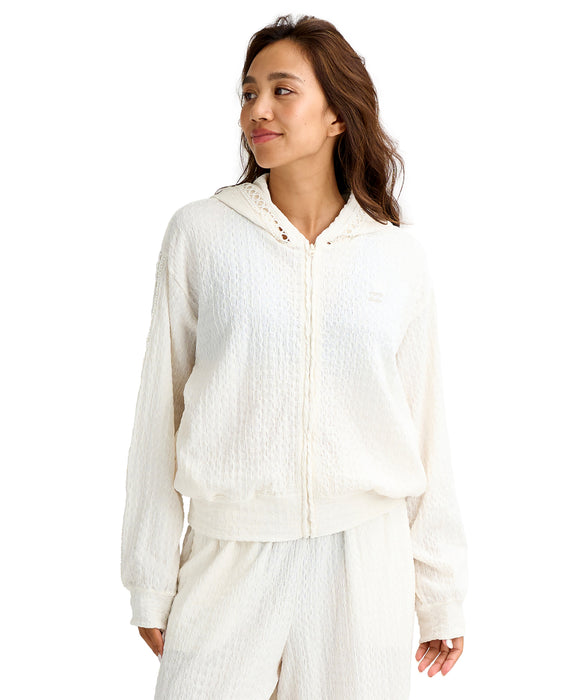 BILLABONG ウィメンズ UTILITY SHIRRING CRE ジップラッシュガード 【2026年春夏モデル】 SCS / M