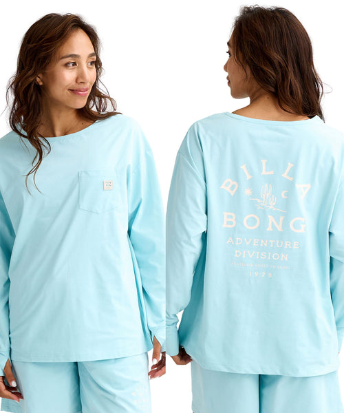 BILLABONG ウィメンズ ADIV （UPF50+）セットアップ 長袖ラッシュ
