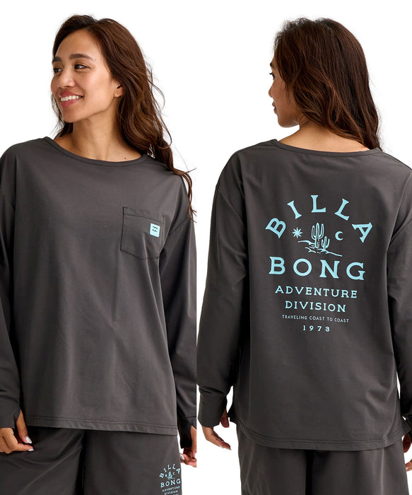 BILLABONG ウィメンズ ADIV （UPF50+）セットアップ 長袖ラッシュ
