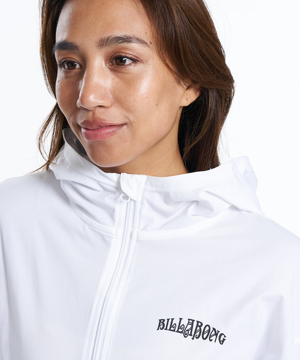 BILLABONG ウィメンズ SHELL BLOOM UTILITY  長袖ラッシュガード 【2026年春夏モデル】 WHT / L
