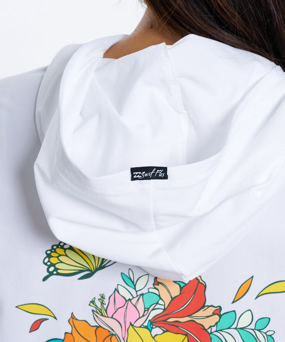 BILLABONG ウィメンズ SHELL BLOOM UTILITY  長袖ラッシュガード 【2026年春夏モデル】 WHT / L