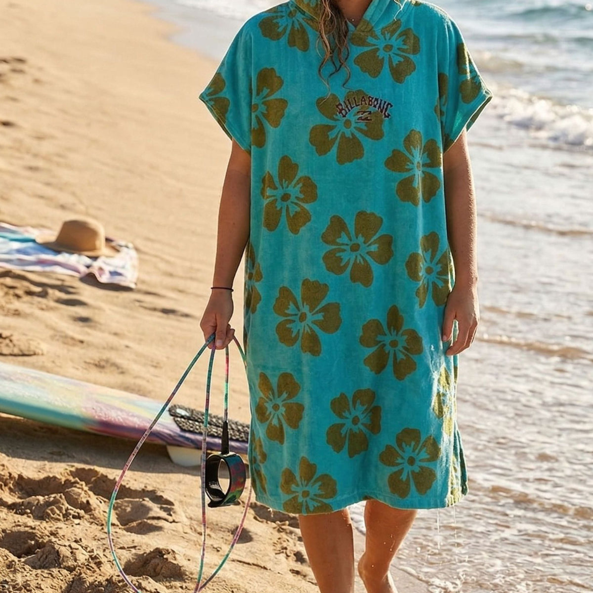 【♡alohamana♡】Atelier DorF’2026(巾着付き) BILLABONG ウィメンズ WOMENS HOODED TOWEL ポンチョ 【2026年春夏モデル】