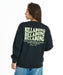BILLABONG ウィメンズ WAVE LOGO BOY FIT LIGHT CREW トレーナー 【2026年秋冬モデル】 BLK / L
