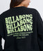 BILLABONG ウィメンズ WAVE LOGO BOY FIT LIGHT CREW トレーナー 【2026年秋冬モデル】 BLK / L