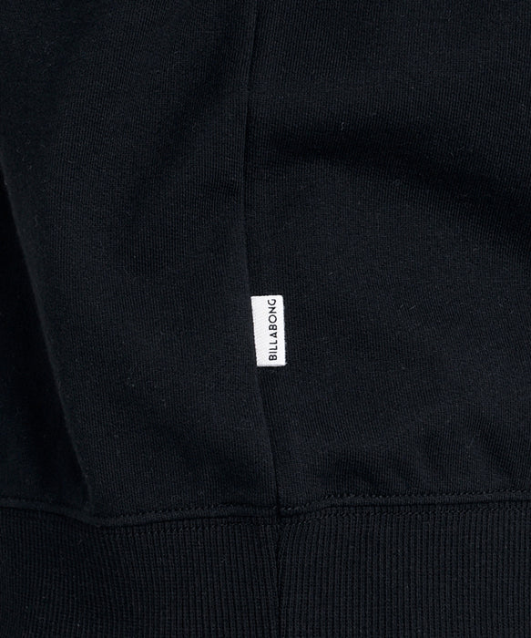 BILLABONG ウィメンズ WAVE LOGO BOY FIT LIGHT CREW トレーナー 【2026年秋冬モデル】 BLK / L