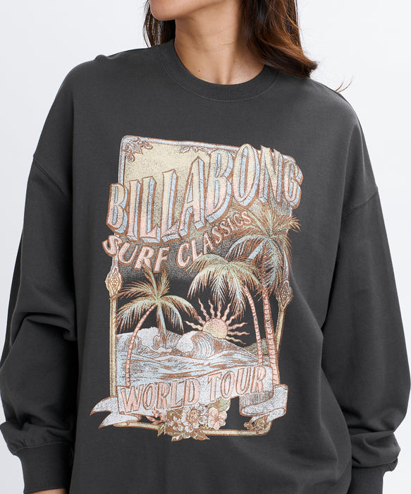 BILLABONG ウィメンズ GRAPHIC LOOSE FIT CREW トレーナー 【2026年秋冬モデル】 OFB / L