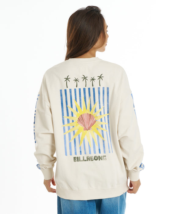 BILLABONG ウィメンズ GRAPHIC LOOSE FIT CREW トレーナー 【2026年秋冬モデル】 WCP / L