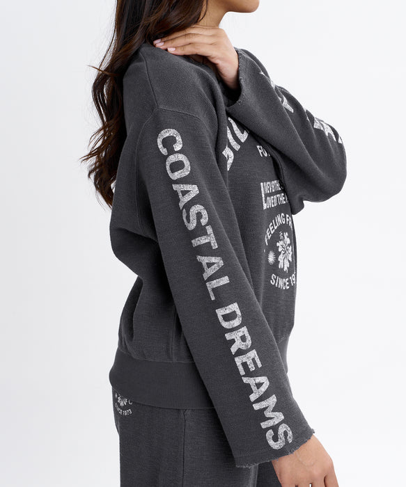BILLABONG ウィメンズ 2WAY BOAT NECK CREW トレーナー 【2026年秋冬モデル】 OFB / L