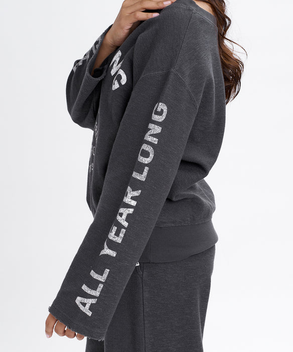 BILLABONG ウィメンズ 2WAY BOAT NECK CREW トレーナー 【2026年秋冬モデル】 OFB / L