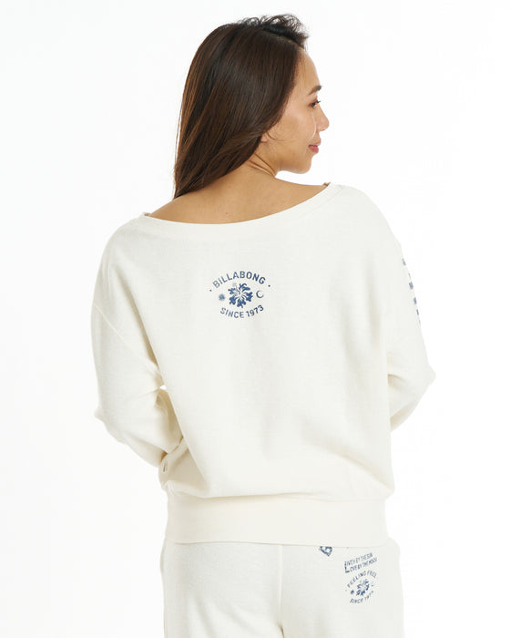 BILLABONG ウィメンズ 2WAY BOAT NECK CREW トレーナー 【2026年秋冬モデル】 SCS / L