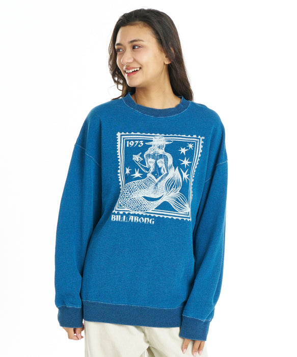 BILLABONG ウィメンズ COWGIRL LOOSE FIT CREW トレーナー 【2026年秋冬モデル】 IND / L