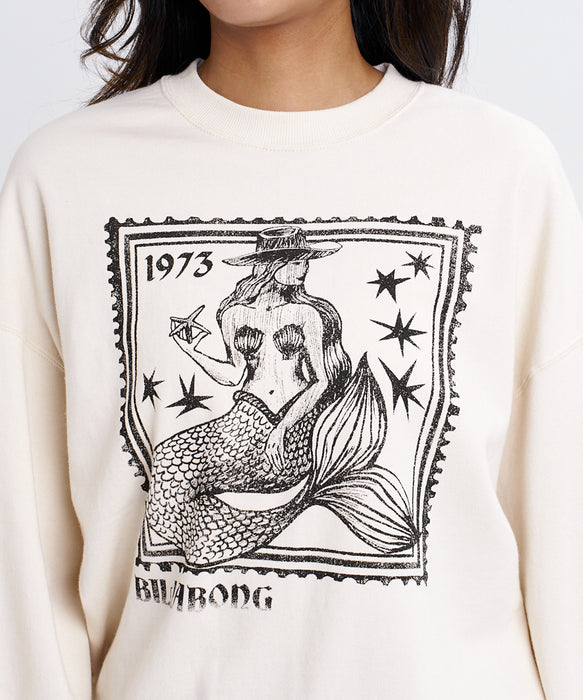 BILLABONG ウィメンズ COWGIRL LOOSE FIT CREW トレーナー 【2026年秋冬モデル】 SCS / L