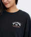 BILLABONG ウィメンズ SQUARE LOGO BOY FIT CREW トレーナー 【2026年秋冬モデル】 BLK / L
