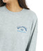 BILLABONG ウィメンズ SQUARE LOGO BOY FIT CREW トレーナー 【2026年秋冬モデル】 GRH / L
