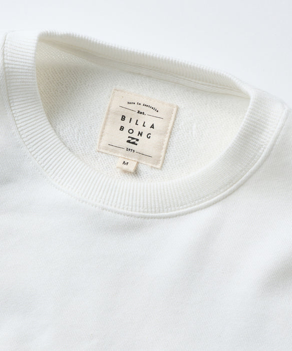 BILLABONG ウィメンズ SQUARE LOGO BOY FIT CREW トレーナー 【2026年秋冬モデル】 OFW / L