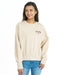 BILLABONG ウィメンズ APPLIQUE MEDIUM LOOSE CREW トレーナー 【2026年秋冬モデル】 OAT / L