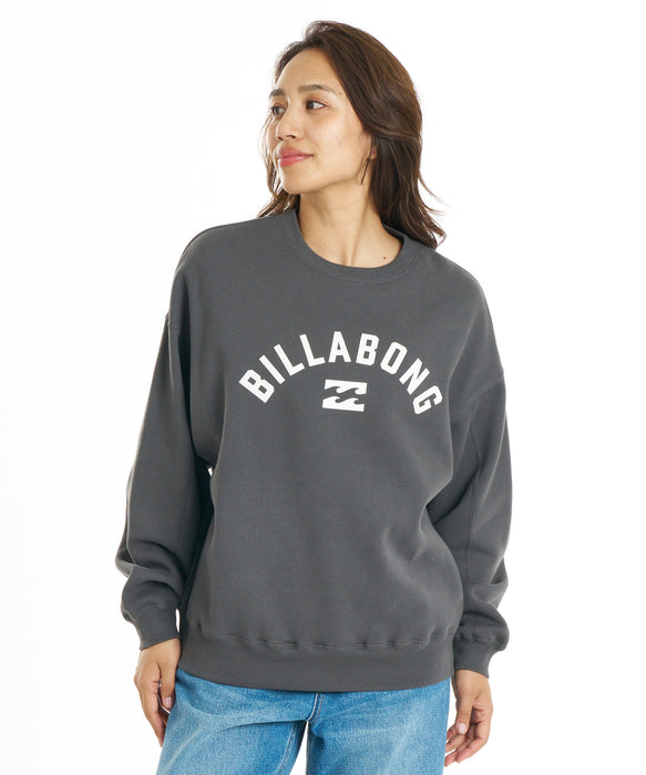 BILLABONG ウィメンズ MONO ALOHA KENDAL CREW  トレーナー 【2026年秋冬モデル】 OFB / M