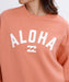 BILLABONG ウィメンズ MONO ALOHA KENDAL CREW  トレーナー 【2026年秋冬モデル】 TRC1 / M